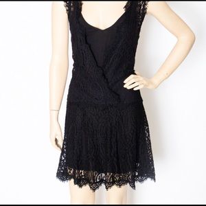 Free People Black Lace Dress